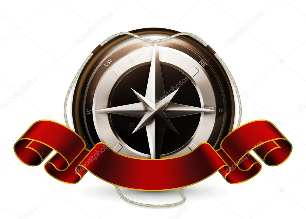 Compass Emblem, vector