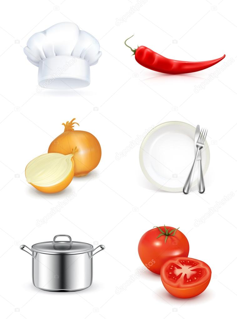 Kitchen, icon set