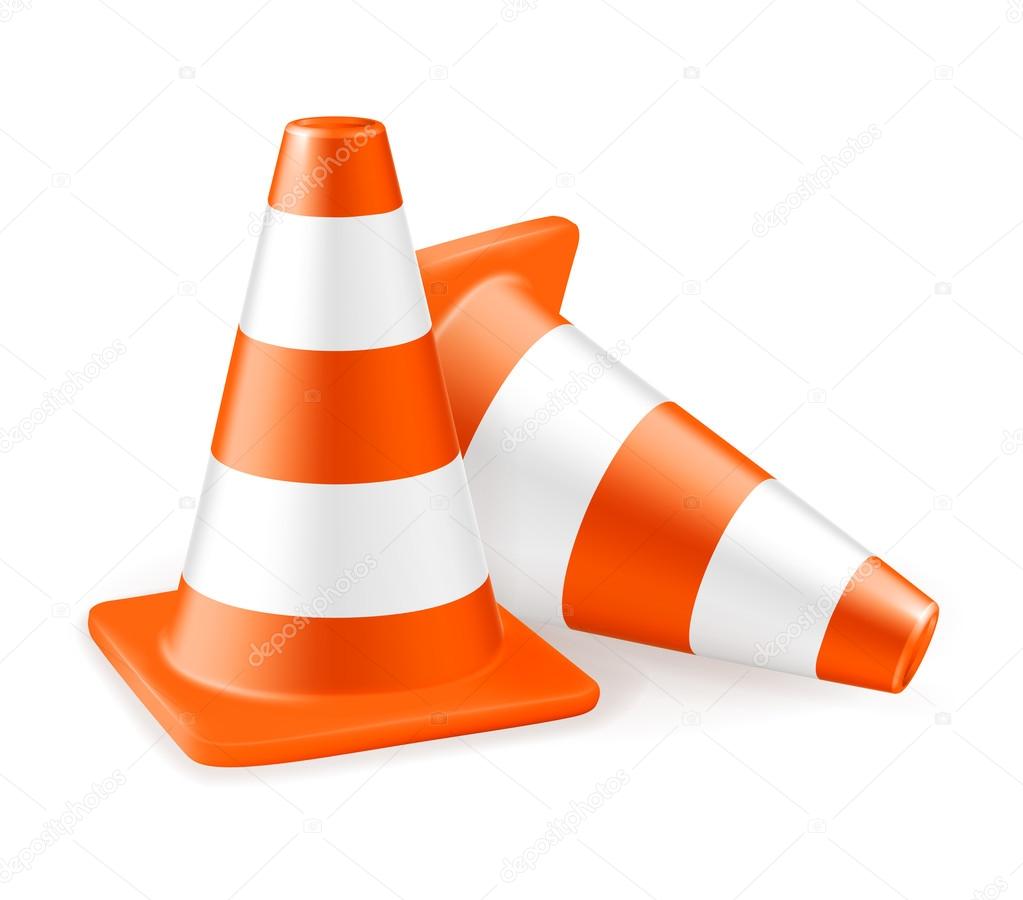 Traffic cone, icon