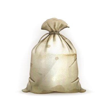 Bag, old-style vector isolated