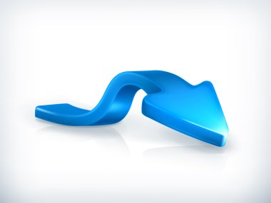 Mavi ok aşağı, vektör aşağı