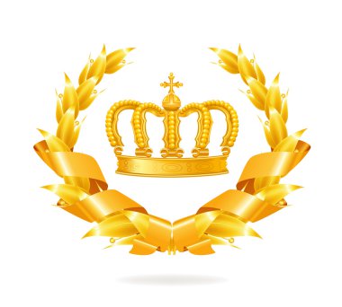 Vintage amblemi, altın