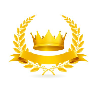 Vintage amblemi, altın