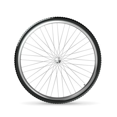 Bicycle wheel, vector clipart