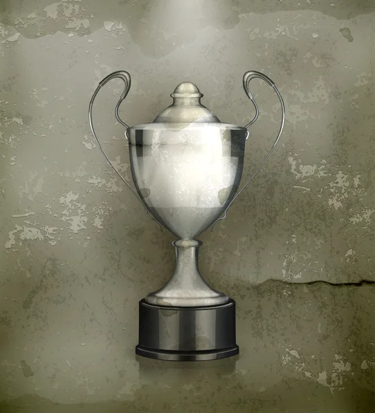 Silver Cup, wektor starego stylu — Wektor stockowy