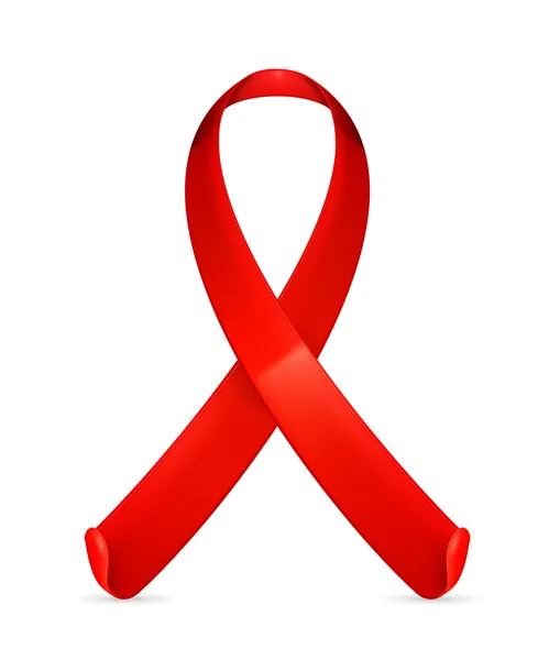 AIDS red ribbon — Stock Vector