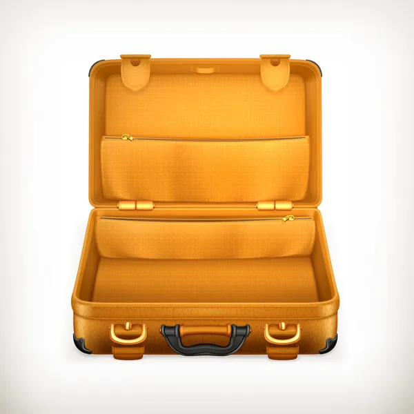 Open Suitcase, vector — Stock Vector