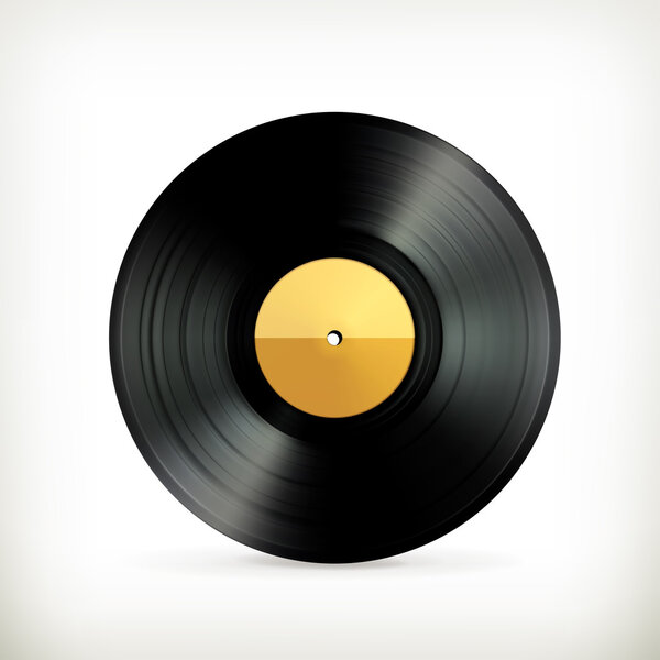Vinyl record, vector