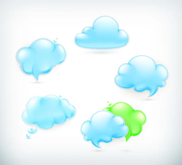 Clouds, vector — Stock Vector