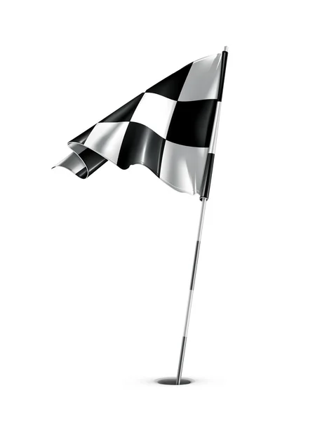 被检查的高尔夫球旗，矢量 — 图库矢量图片