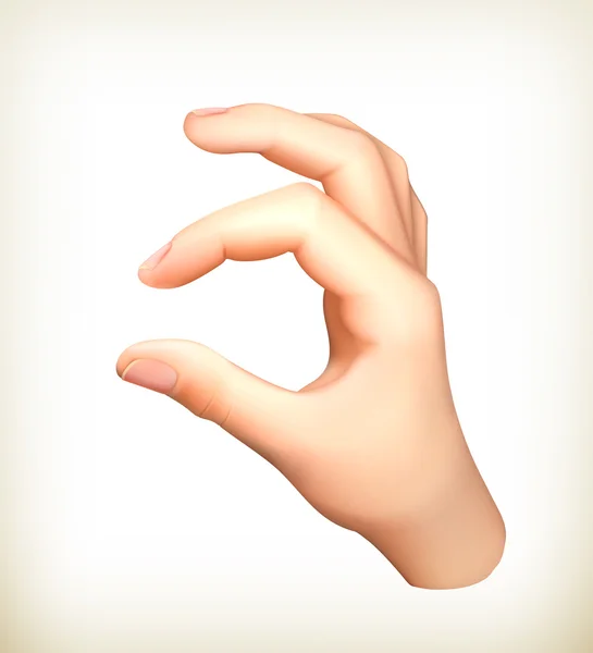 Hand, vector — Stockvector