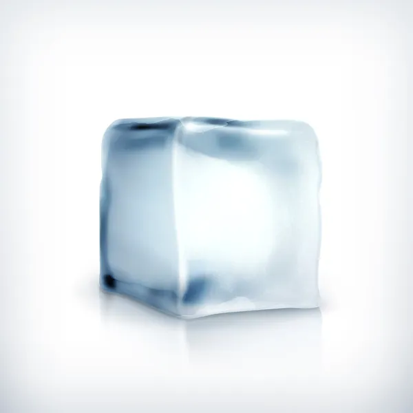 Cubo de hielo, vector — Vector de stock