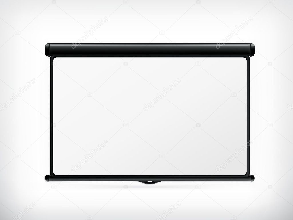 Blank Projection screen, vector