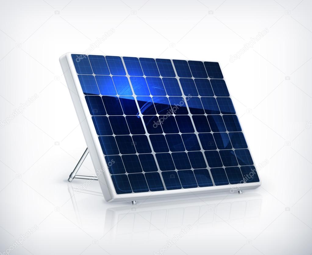 Solar panel, vector