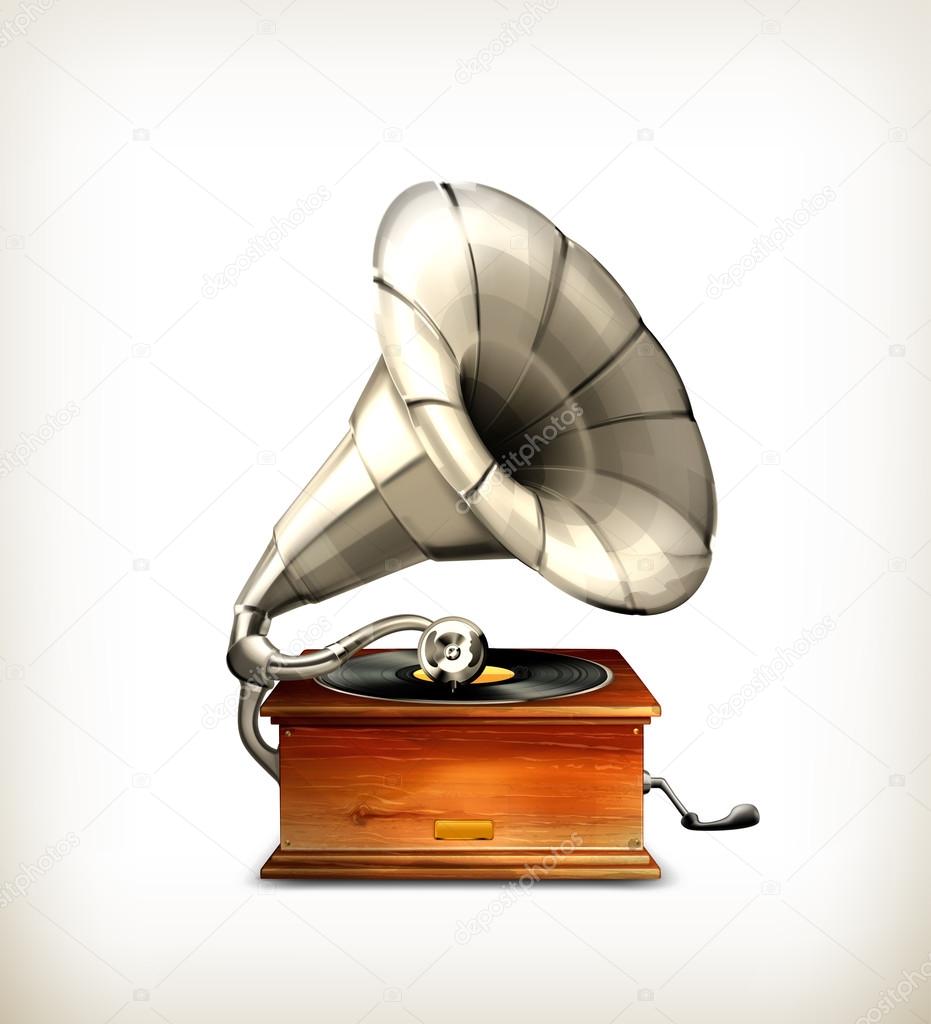 Gramophone, vector