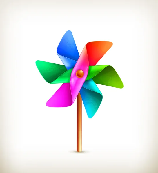 Pinwheel jouet multicolore — Image vectorielle