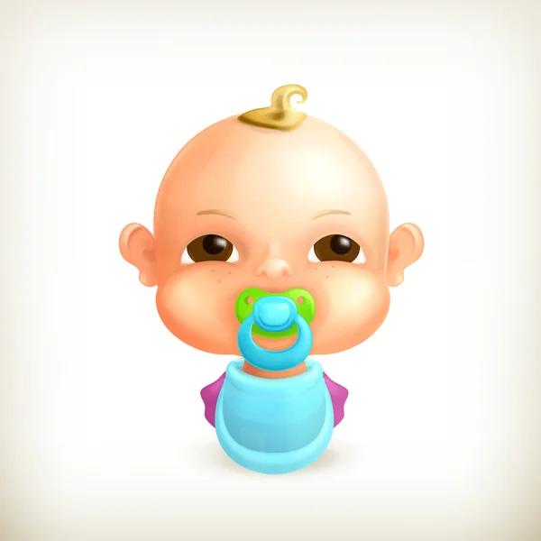 Bébé, icône — Image vectorielle