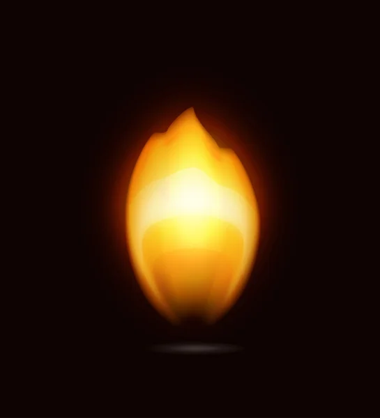 Plamen na černou, ikony — Stockový vektor