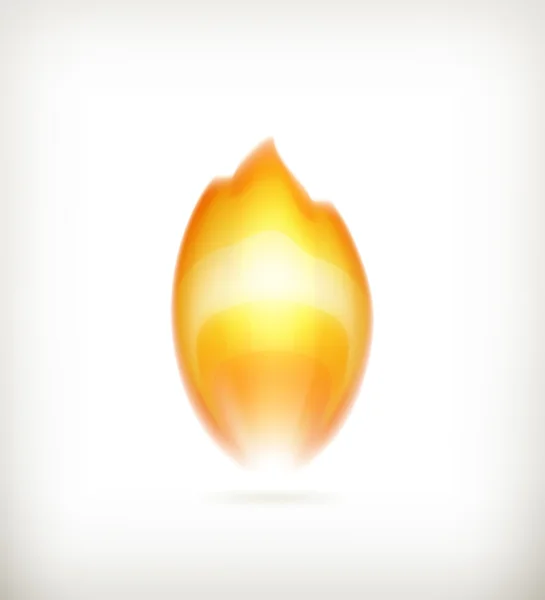 Flamme, icône — Image vectorielle