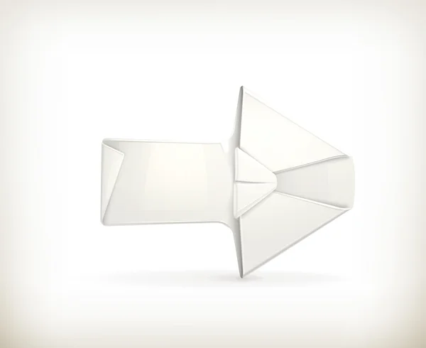 Origami seta — Vetor de Stock