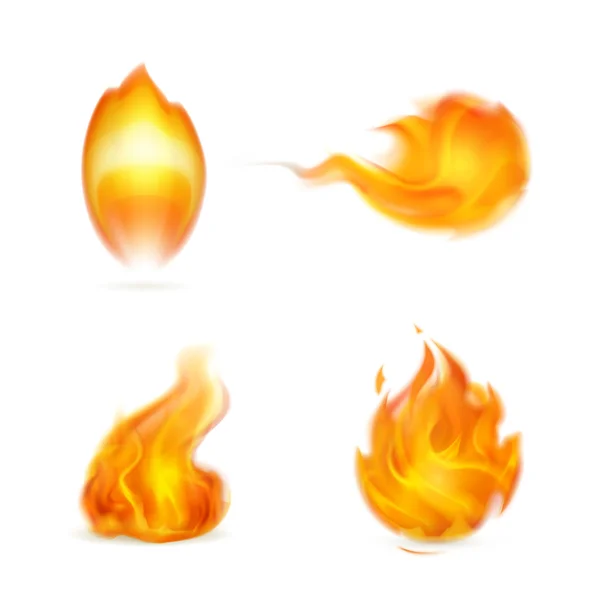 Flamme, icône — Image vectorielle