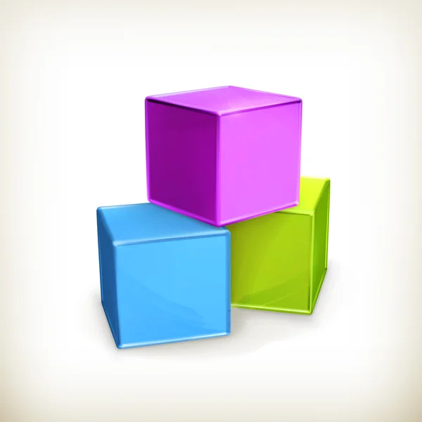 Cubes de jouets — Image vectorielle