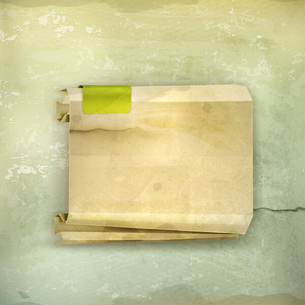 Paper banner, old-style