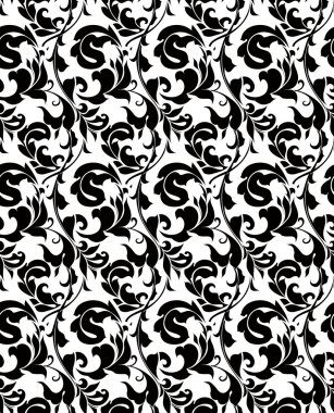 Beyaz pürüzsüz desen, vektör silueti