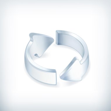 Beyaz oklar, vektör simgesi