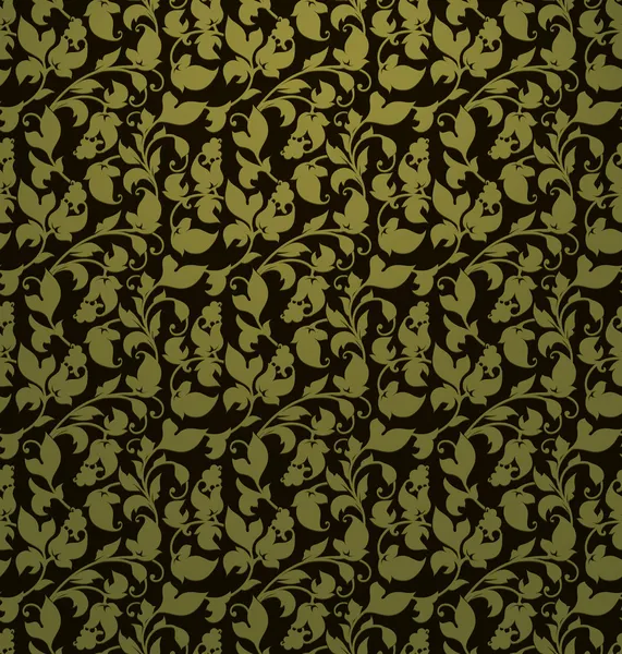シームレスなパターンベクトル緑 — ストックベクタ