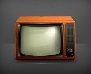 retro vektör TV ayarlama