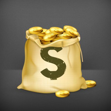 Altın çanta, vektör