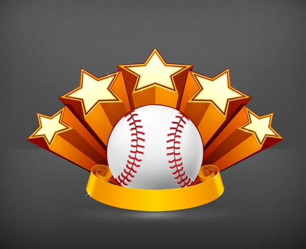 Baseball emblem, vektor – Stock-vektor