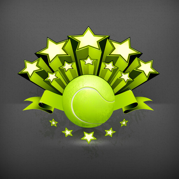 Tennis emblem, vector