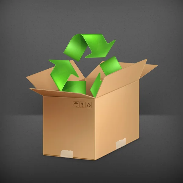 Recycle icon, vector — Stock Vector