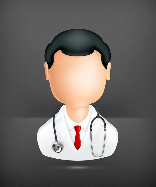 Γιατρός, το εικονίδιο του φορέα — Διανυσματικό Αρχείο