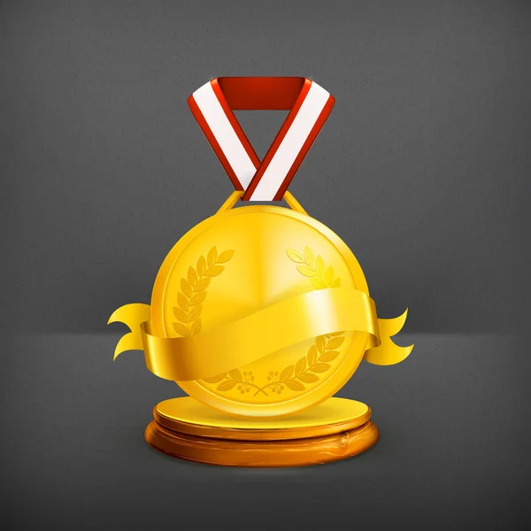 Gouden medaille, vector — Stockvector