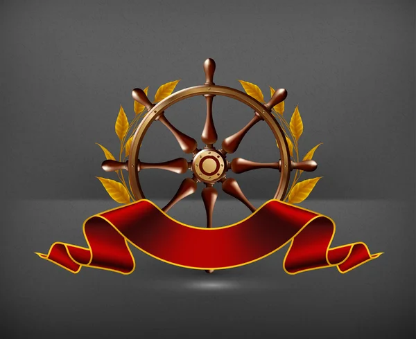 ホイールの徽章、ベクトル — ストックベクタ