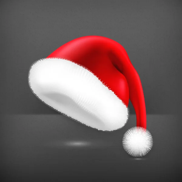 Sombrero de Santa Claus, vector — Vector de stock