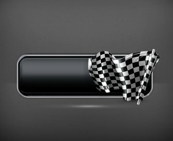 Drapeau bannière de course, vecteur — Image vectorielle