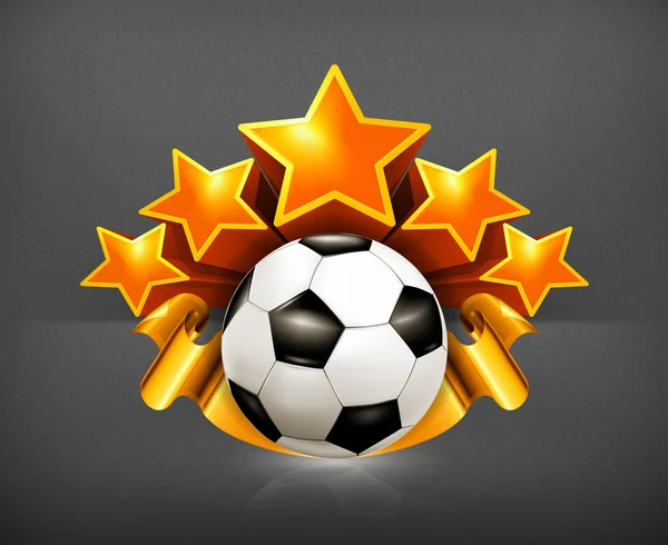 Voetbal embleem, vector — Stockvector