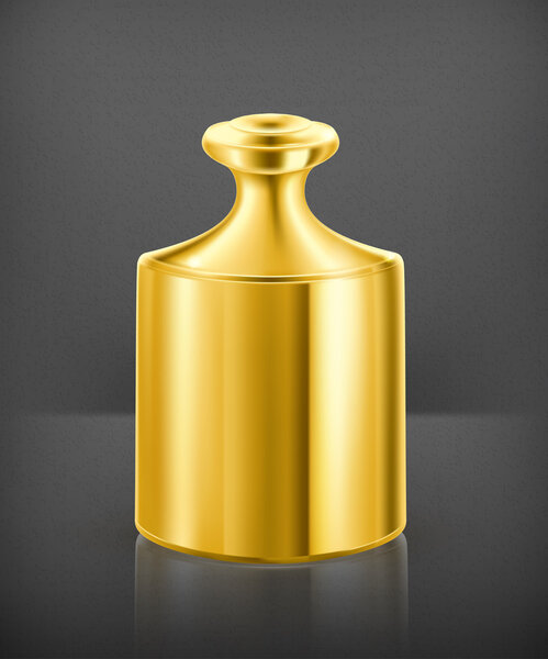 Gold weight, vector