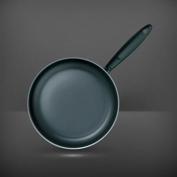 Poêle à frire, vecteur — Image vectorielle