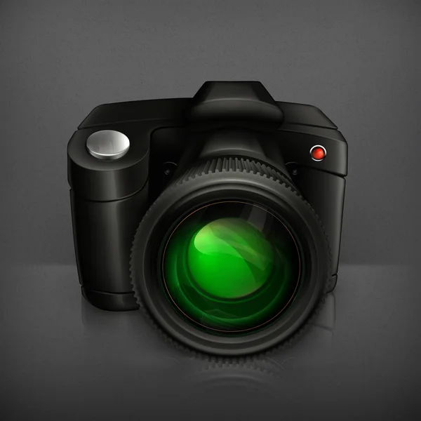 Icône de caméra, vecteur — Image vectorielle