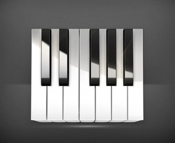 Octave, vecteur de touches piano — Image vectorielle