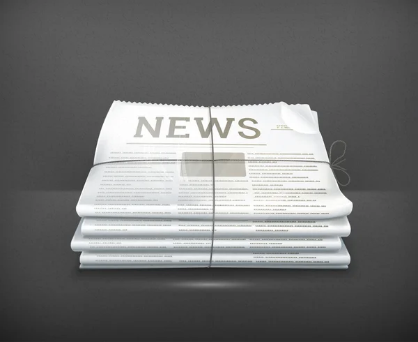 Pila di giornali, 10eps — Vettoriale Stock