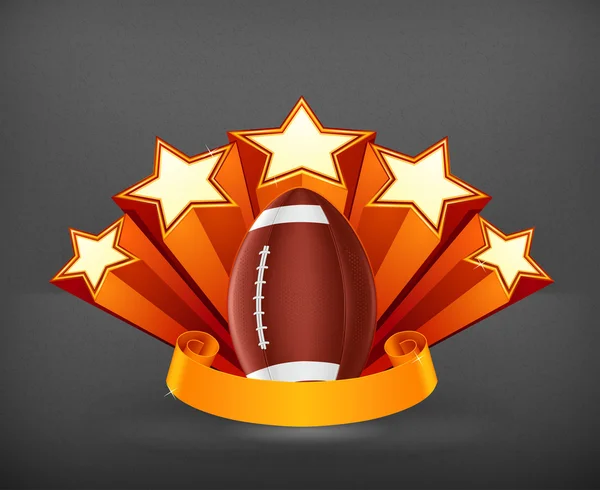 American Football Emblem, Vektor — Stockvektor