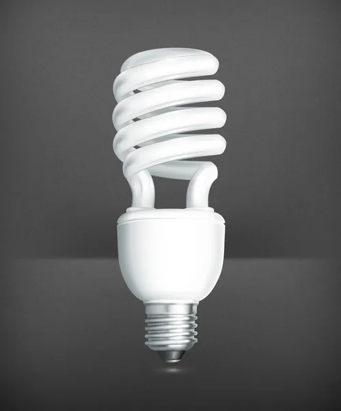 Enerji tasarrufu lambası, vektör — Stok Vektör