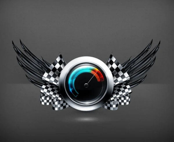 Speedometer emblem, 10eps — Stock Vector