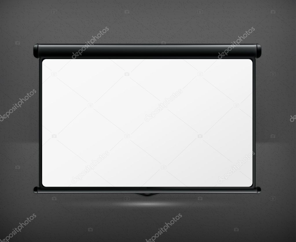 Blank Projection screen, vector